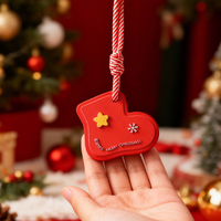 Coffret Cadeau de Noël : Diffuseur de Parfum en Pierre, Plâtre d'Aromathérapie, Ornement Désodorisant Suspendu pour Voiture, Décoration Parfumée pour la Maison