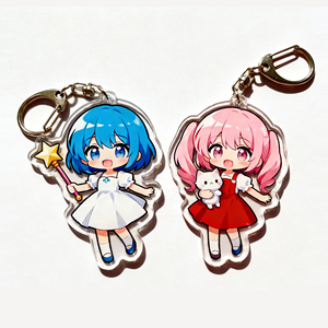 Ujoy Gift Anime Cartoon Personalized Acrylic Keychain-Custom Design Lightweight UV Printing