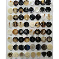 Boutons en résine pour vêtements, en plastique marron mat noir, imitation corne, avec logo gravé sur mesure, fabriqués par un fabricant.