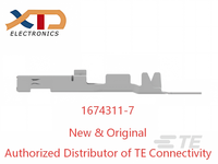 موصل TE AMP الأصلي للسيارات 1674311-7، مقبس طرفي متعدد القفل، موصل تين 16743117، توصيل 20-22 AWG بالكبس