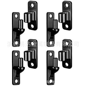 Bisagras de puerta negras para montaje en pared, de acero inoxidable 304, con apertura de 180 grados para puertas de granja - Product Image 1
