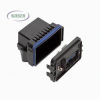 Connecteur automobile étanche 24 voies HCCPHPE24BKA90F IP68, connecteur mâle hybride SICMA 1,5 2,8 mm à traversée de trou à souder