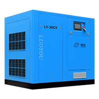 Compresseur d'air monophasé à vis Luoyou VSD 10HP, moteur à aimant permanent IE4, économie d'énergie 35%, réservoir 500L, 1200L/min, CE
