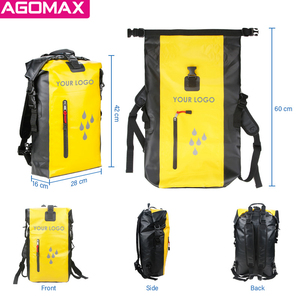 OEM Sac à dos de randonnée et voyage avec logo personnalisé Sac à dos de camping étanche 500D bâche en PVC Sac à dos sec océan - Product Image 2