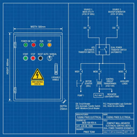 Caja de Distribución para Panel de Control de Bomba, Caja de Control para Bomba Sumergible Eléctrica de Doble Motor, Montaje en Pared, Diseño Personalizado Automático 3