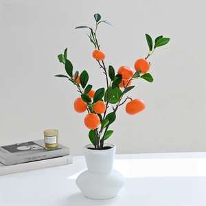 Árboles Frutales Artificiales, Manzana, Naranja, Granada, Bonsái de Paisaje, Árboles Frutales Simulados para Decoración del Hogar, Cocina, Hotel - Product Image 4