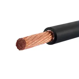 Conductor de cobre puro sin oxígeno Cable de máquina de soldadura de vaina de goma natural