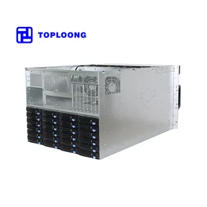 8u 4 casing Gpu penyimpanan besar Server Cloud penyimpanan Data Chia 72tray Hdd Hot Swap casing Server