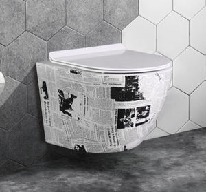 Inodoros Suspendidos de Pared, Inodoro de Cerámica con Descarga de Pared, Inodoro Sanitario Europeo Suspendido de Pared para Baño - Product Image 2