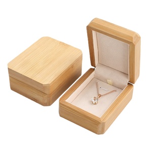 Wood Jewelry Ornaments Ring Bracelet Necklace Box Packaging Gift Box