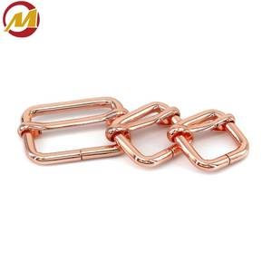 Smooth Plated <b>Strap</b> <b>Adjuster</b> Buckles Multi Size Metal Sliders for Bag <b>Straps</b> Dog Leashes Belts and Outdoor Gear - Product Image 2