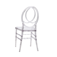 Chaise transparente en résine empilable durable pour événements, mariages et fêtes en extérieur – Modèle Phoenix