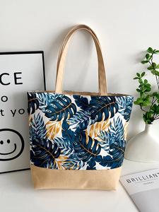 Bán Buôn Tùy Chỉnh Thiết Kế Hoa Mô Hình Công Suất Lớn Tay Vai Túi Bãi Biển Thiết Kế Du Lịch Tote Túi Cho Phụ Nữ - Product Image 4