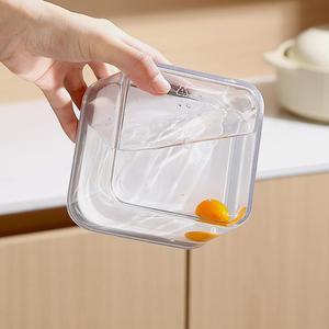 Bocaux <span class=keywords><strong>en</strong></span> plastique transparents hermétiques, contenants pour aliments secs, nourriture pour animaux de compagnie, céréales, boîtes de rangement pour la cuisine avec couvercle - Product Image 3