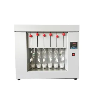Soxhlet Apparatus Extractor 6 Heating Place Soxhlet Extraction Fat Analyzer for Food Samples