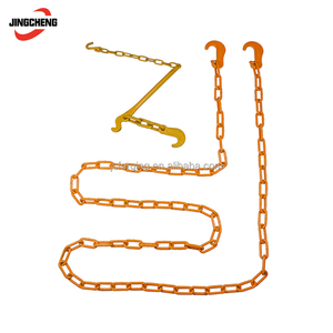 Chaîne de fixation marine à maillons longs en alliage forgé G80 avec <span class=keywords><strong>crochet</strong></span> en C, revêtement thermique, certifiée ISO, dimensions 9*57mm, 11*66mm, 13*80mm, 16*96mm - Product Image 2