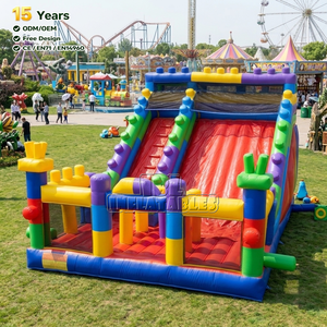 Toboggan gonflable géant commercial certifié CE en PVC de 0,55 mm, toboggan à thème pour aire de jeux extérieure, idéal pour les entreprises de location - Product Image 2