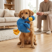 Jouet pour chien en peluche doux et écologique, avec son couineur, design de dessin animé, en polyester, non résistant à l'eau, pour usage intérieur, entraînement, petit modèle