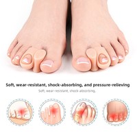 Séparateurs d'orteils pour hallux valgus et recroisement des orteils, souples, anti-frottement, confortables, à trou unique, taille unique, pour le soin des pieds