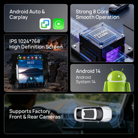 Android de 12,1 pulgadas para TOYOTA Fortuner 2017-2024, Wifi para coche, estilo Tesla Radio, pantalla Vertical, FM/AM, vídeo, música, reproductor Multimedia