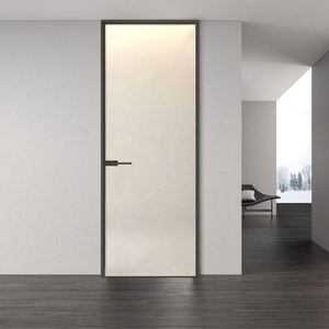 Puerta de Vidrio de Aleación de Aluminio Minimalista Moderna, Resistente al Viento e Impermeable, con Acabado para Oficina, Hogar, Baño y Hotel - Product Image 1