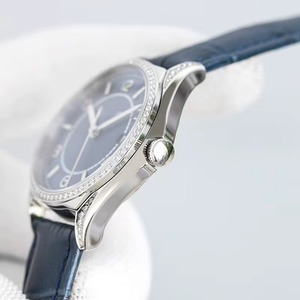Montre-bracelet unisexe haut de gamme de créateur, boîtier argenté, verre saphir, cadran bleu, mouvement automatique, réserve de marche, date, lumineuse, 2026 - Product Image 4