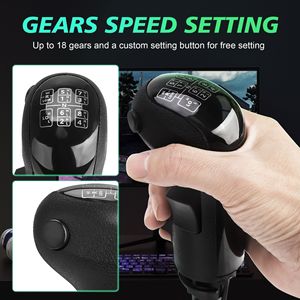 Racing Game Simulator Gear Shifter With Handbrake For Logitech G29 G27 G25 Wired <b>Pc</b> Compatible YC102313 B - Product Image 4