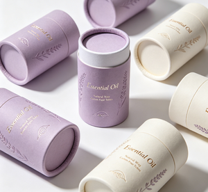 Tube en papier kraft personnalisé pour crème pour les yeux, bougie, huile essentielle, parfum, emballage durable en carton cylindrique - Product Image 4