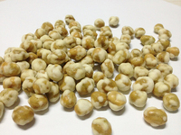 Snack aux pois verts au wasabi