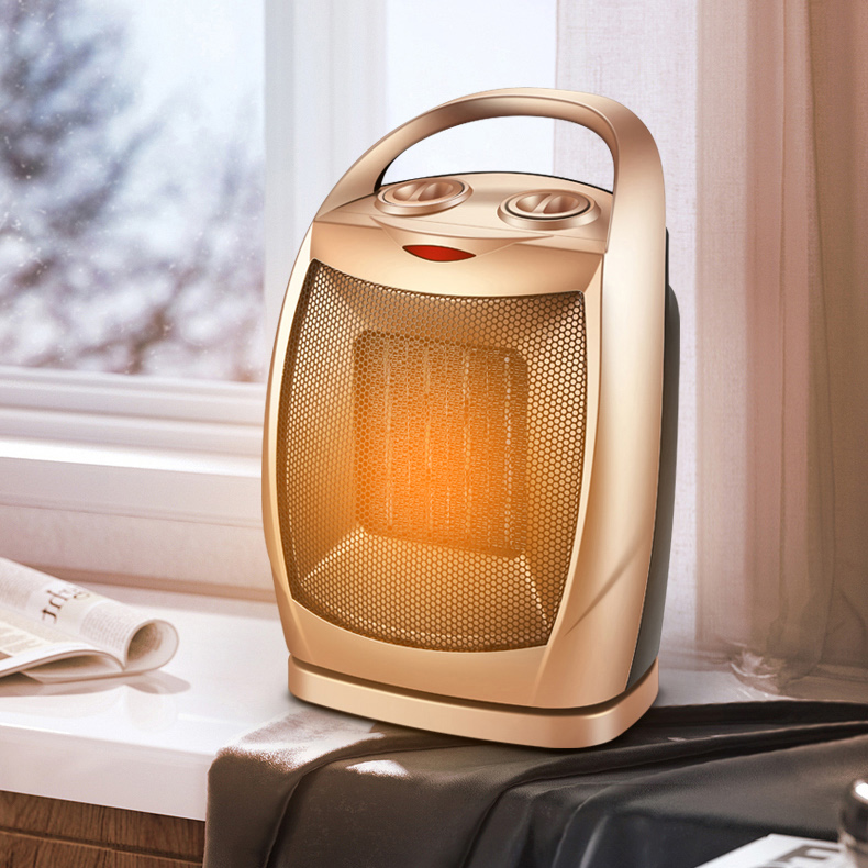 Портативный электрический обогреватель пространства, персональный комнатный термостат, нагреватель, маленький настольный керамический обогреватель с наконечником и защитой от перегрева