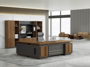 Table de bureau d'affaires de luxe moderne: conception de poste de travail élégante pour les besoins de meubles commerciaux - Product Image 4