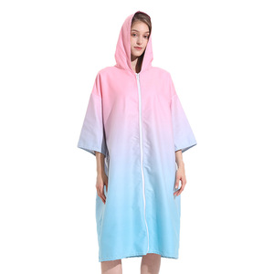 2025 <span class=keywords><strong>Amazon</strong></span> Hot Item de secado rápido antiadherente arena buceo <span class=keywords><strong>surf</strong></span> cremallera <span class=keywords><strong>Poncho</strong></span> Albornoz para el hogar - Product Image 6