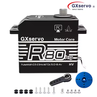 Servo Gx étanche 80KG, moteur à engrenages hélicoïdaux en acier pleine force, micro-moteur à noyau de fer pour servo RC UAV à l'échelle 1/5