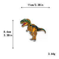 Yiwu Wintop Meilleures ventes Écussons brodés thermocollants de haute qualité à l'effigie de dinosaures pour manteaux et vestes