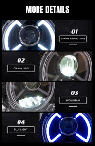 Accessoires de <span class=keywords><strong>voiture</strong></span> Pièces automobiles Modifiées Feux à lentille LED Feux de jour Feux avant Phares pour <span class=keywords><strong>Suzuki</strong></span> <span class=keywords><strong>Jimny</strong></span> 2019+ - Product Image 3