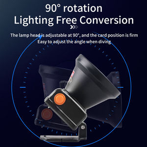 Lampe frontale sous-marine 1000 lumens LED, lampe de plongée, torche de plongée, lampe frontale pour la plongée sous-marine - Product Image 5
