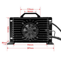 Penjualan laris pengisi daya baterai Li-ion 16.8Volt 30amp portabel 33.6V 20amp dengan kaleng untuk sepeda roda tiga