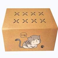 Griffoir pour chat et lit semi-fermé pour chat - Design minimaliste, carton durable sans poussière, fabriqué en Chine