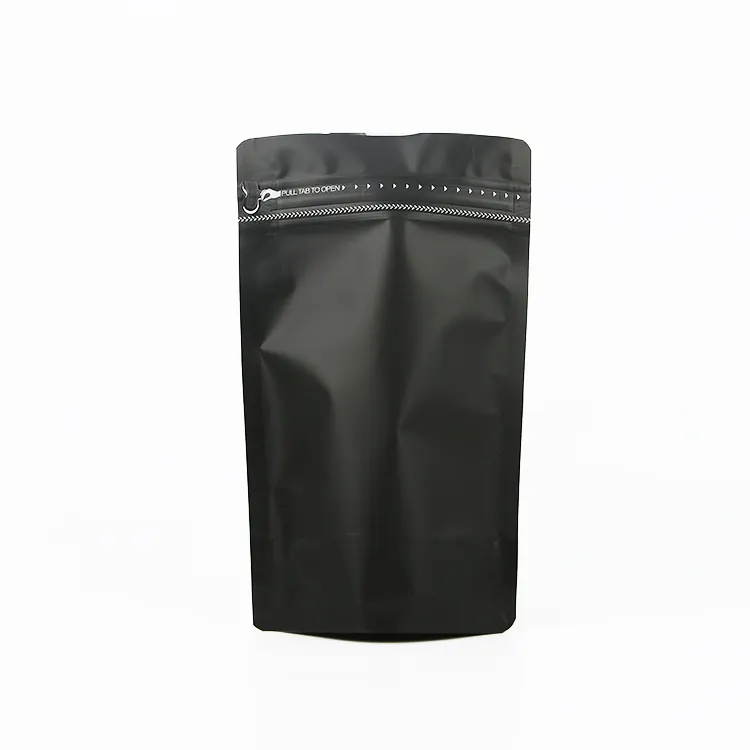 Matte Black Package Stand Up Pouch/Aluminum Foil Packaging Zip Lock Bag/Doypack Mylar Storage Food Bags