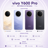 Téléphone portable intelligent VIVO Y600 Pro 5G, double SIM, reconnaissance faciale, batterie 10200 mAh, langues mondiales, Android, original, nouveau vivo y600pro