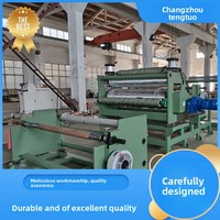 Machine de lamination à sec automatique Tengtuo Machinery à haut degré d'automatisation, avec déroulage et déchargement pratiques, origine Chine, pour le travail du bois