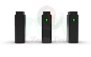Zento Brushed Anti-Tailgating QR Code Escaneo Acceso de doble dirección Color Slecting Flap Gate Torniquete Barrera - Product Image 5