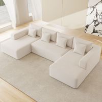 Canapé en éponge compressée du fabricant moderne avec tissu anti-rayures pour chat orange Meubles de salon emballés sous vide Spot transfrontalier