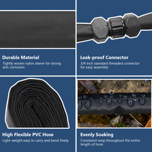 High-Efficiency PVC Sprinkler <strong>Soaker</strong> <strong>Hose</strong> for Garden Lawn Irrigation Water-Saving Water Pipe with Holes for Garden <strong>Hoses</strong> &amp; Reels - Product Image 4