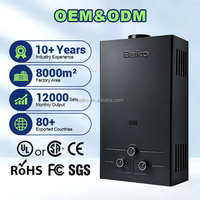 En stock – Chauffe-eau extérieur électrique à gaz GPL basse pression 13L avec écran numérique et échangeur de chaleur en cuivre et acier inoxydable