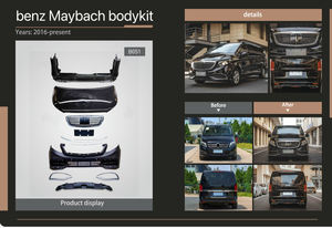 Accessoires de voiture Kit de carrosserie de capot de pare-chocs avant et arrière pour 2016-on W447 <span class=keywords><strong>Mercedes</strong></span> Benz V-Class Parts Vito Veracruz Metris Viano - Product Image 5