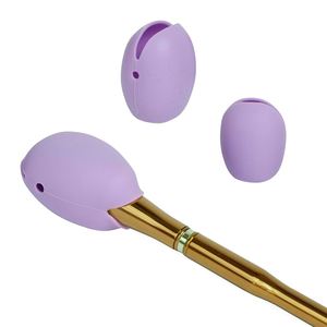 Estuche Protector de Silicona para Brochas de Maquillaje, Funda Protectora Antipolvo para Brochas Cosméticas - Product Image 1