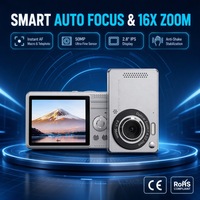 Kamera Digital 4K Vlog Kamera Video YouTube Vlogging 16X Zoom Digital CMOS AF Focus Populer Murah Camcorder CCD