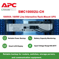 APC SMC1000I2U-CH 230V Fase Tunggal 1000VA/600W 2U Rak Sumber Daya Tanpa Interupsi MCSurge Guard untuk Router Jaringan Inti