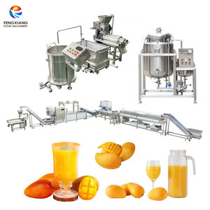 เครื่องทำน้ำมะม่วงเชิงพาณิชย์ เครื่องบดเนื้อมะม่วง สายการผลิตน้ำมะม่วง - Product Image 2